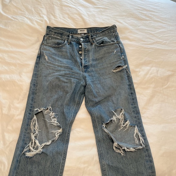 Agolde Distressed Jeans Size 27🦋 - Picture 5 of 6